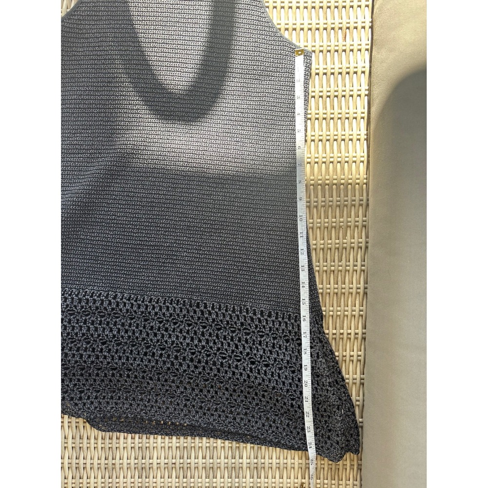 Theory Bronella Crochet Knit Shift Dress Medium minimalist luxury staple boho - Picture 9 of 10
